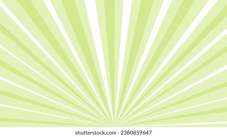 Green and white sunburst background