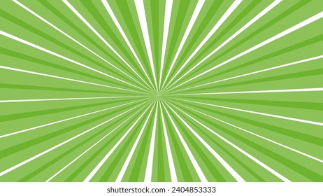 Green and white sunburst background