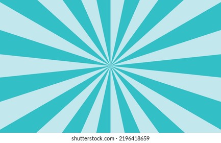 Green and White sunburst pattern. Vector illustration. Abstract retro background.