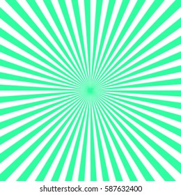 Green and white Sunburst Pattern. Vector illustration sunburst 