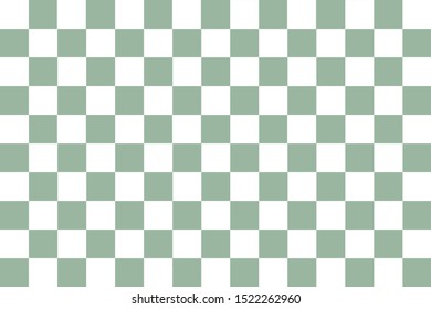 Green and white tiles background