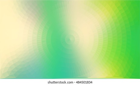 Green white triangle circle beautiful abstract background