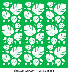 green and white tropical leaf layouts for website backgrounds, advertisements, and various other promotional media.