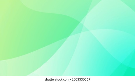 Diseño de fondo abstracto de gradiente de Vector verde y blanco