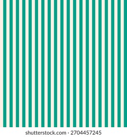 Green and white vertical striped pattern. Seamless background design for wallpaper, textile, and digital prints. vector