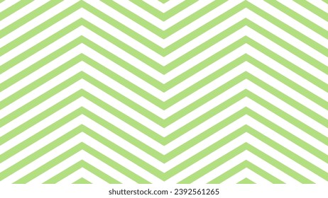 Green and white zigzag wave geometric background