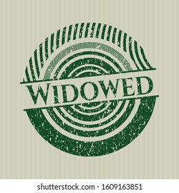 Green Widowed with rubber seal texture