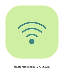 Green Wi-fi icon