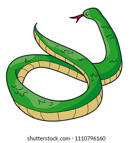 Green Wildlife Snake