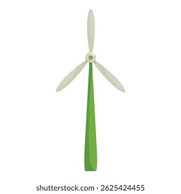 Turbina eólica verde que genera energía renovable, promoviendo la sostenibilidad y soluciones de energía limpia