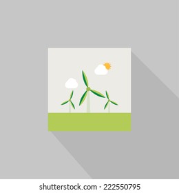 green windmills icon