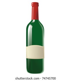 	green wine bottle