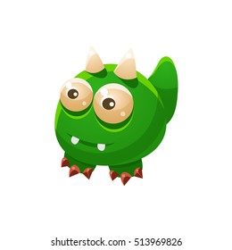 Green Wingless Fantastic Friendly Pet Dragon Fantasy Imaginary Monster Collection