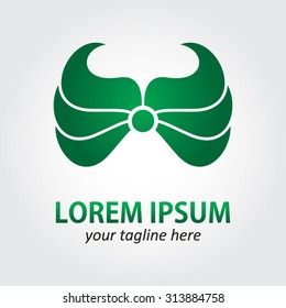 green wings business logo design, corporate identity elements.
