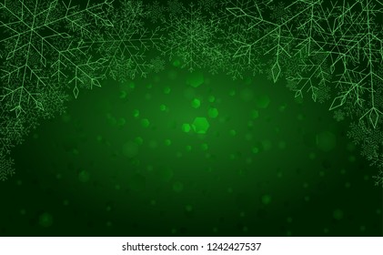 The green winter background