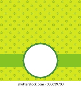 Green Winter holiday background with space for text