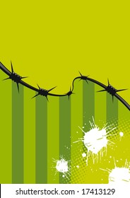green wire grunge