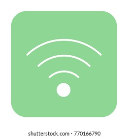 Green wireless internet simple sign WI-FI