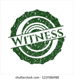 Green Witness distressed rubber grunge texture seal