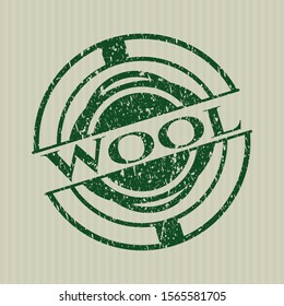 Green Wool distress rubber grunge texture seal