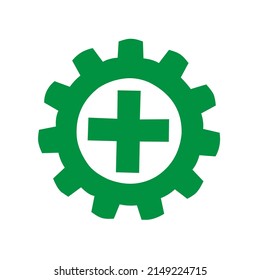green work safety symbol vector