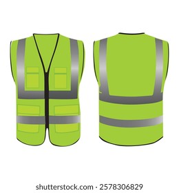 green worker vest icon,Isolated on white background.safety while working,building equipment,