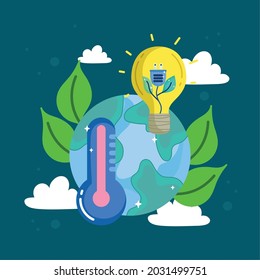 green world awareness energy sustainable