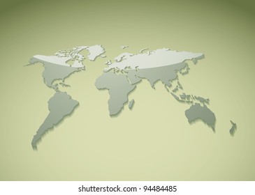 Green world background ideal template for presenatation