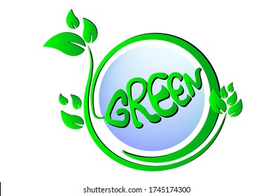 green world with bubble, green concept