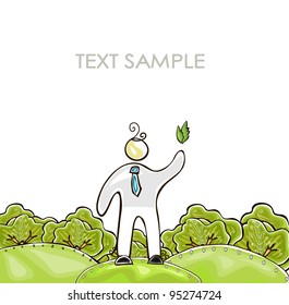 Green World concept background