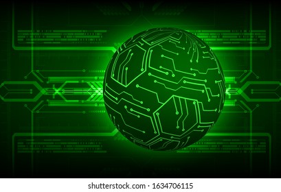 green world cyber circuit future technology concept background