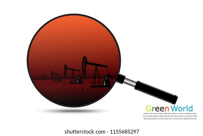 Green world. Ecology connection concept background. Vector info graphic illustration, vector art and illustration. Save the world with ecology and environment conservation concept.  