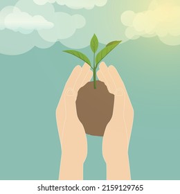 green world environment day planting 