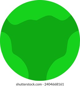 Green world icon, suitable for logo design templates