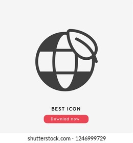 green world icon vector