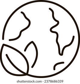green world line icon illustration