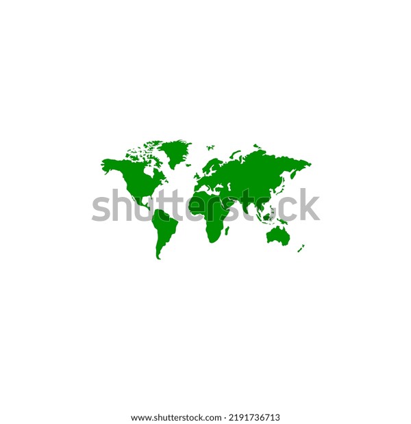 Green World Map Design Educationbackgroundscience Illustration Stock ...