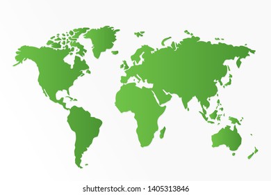 green world map,eco friendly concept illustration vector eps10