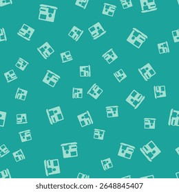 Green World news icon isolated seamless pattern on green background. Breaking news, world news tv.  Vector