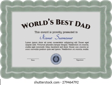 Green world's best dad