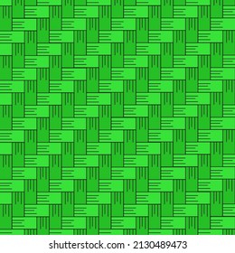 vector de fondo de bambú trenzado verde

