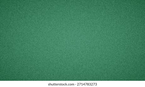 Green woven fabric texture background. Vector illustration 