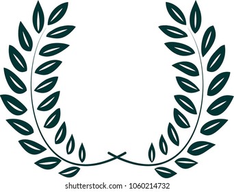green wreath branches