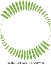 a green wreath with leaves on it logo and iconic round circle vector design  set