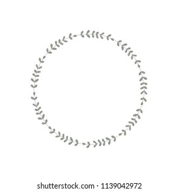 Green wreath vector illustration