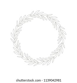 Green wreath vector illustration