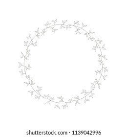 Green wreath vector illustration