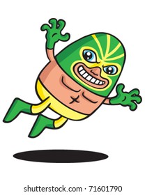 Green wrestler