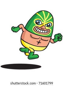Green wrestler