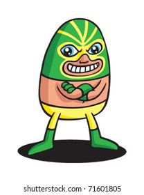 Green wrestler